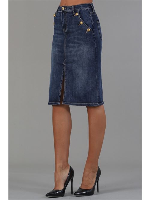 Gonna in jeans elastico elmas phil | 010881DENIM